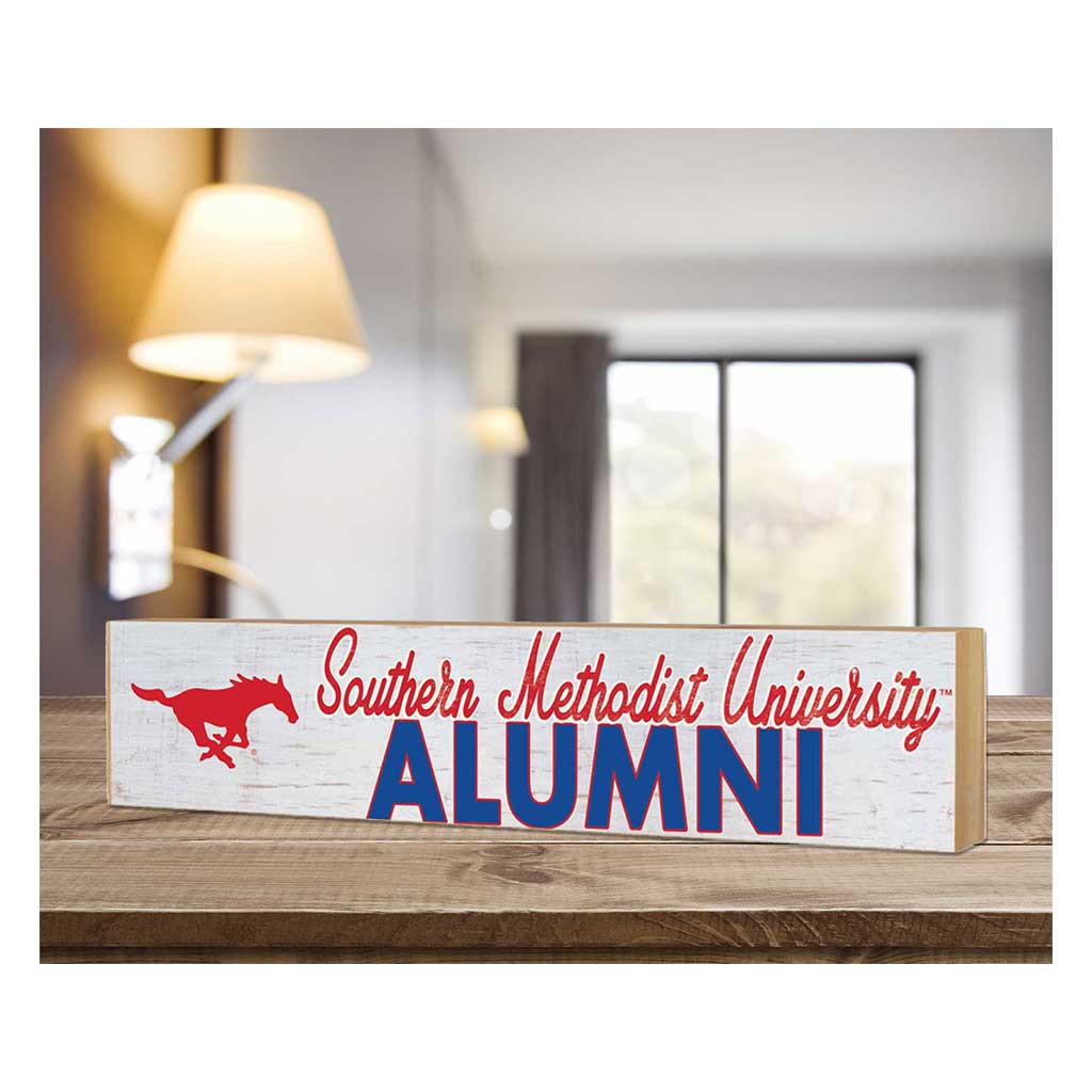 3x13 Block Team Logo Alumni Southern Methodist Mustangs