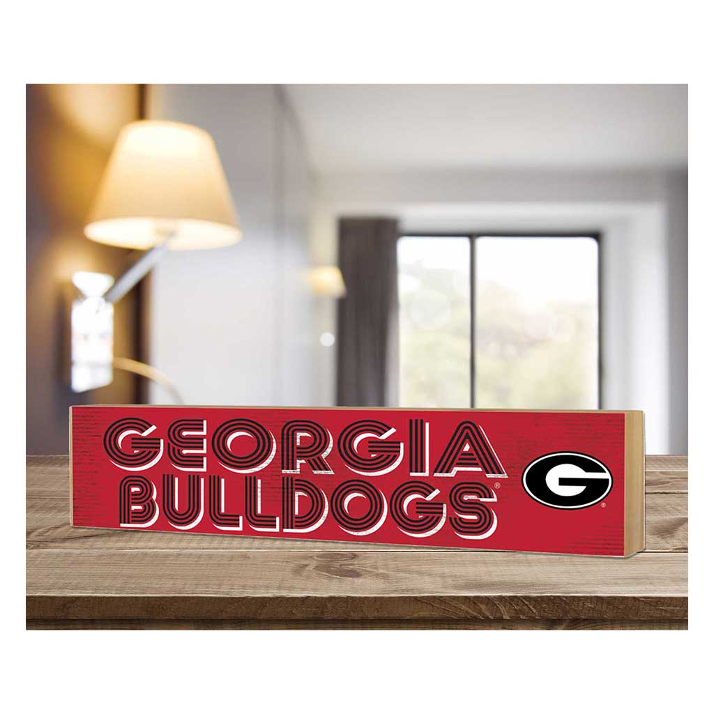 3x13 Block Good Vibes Team Georgia Bulldogs