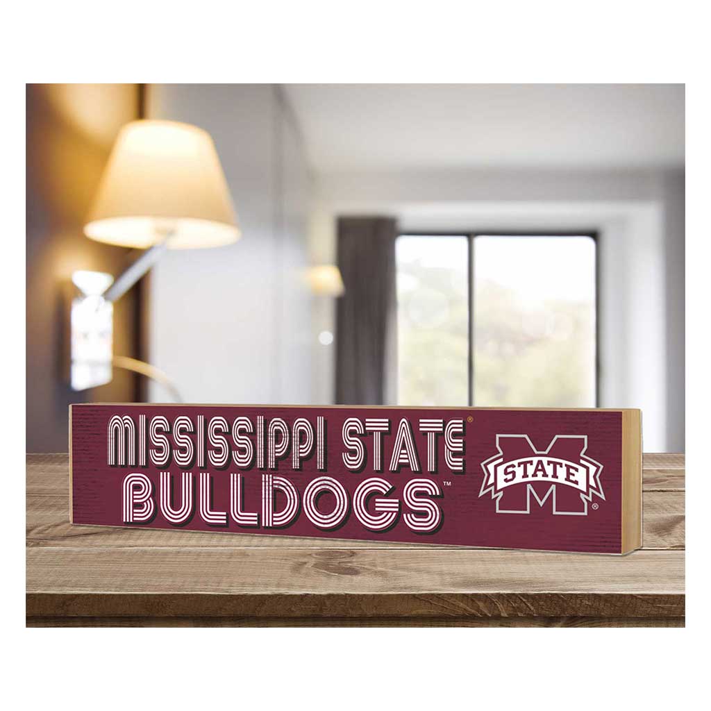 3x13 Block Good Vibes Team Mississippi State Bulldogs