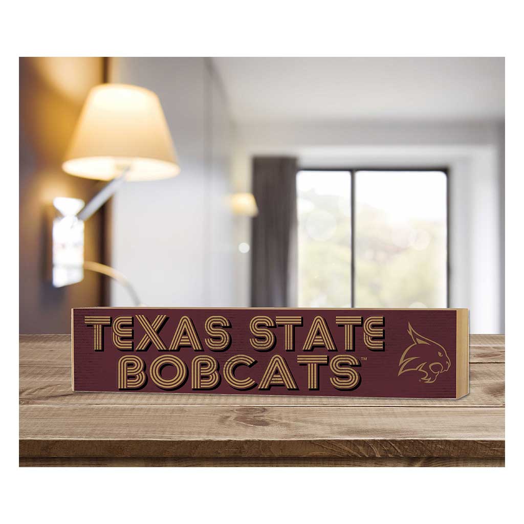 3x13 Block Good Vibes Team Texas State Bobcats