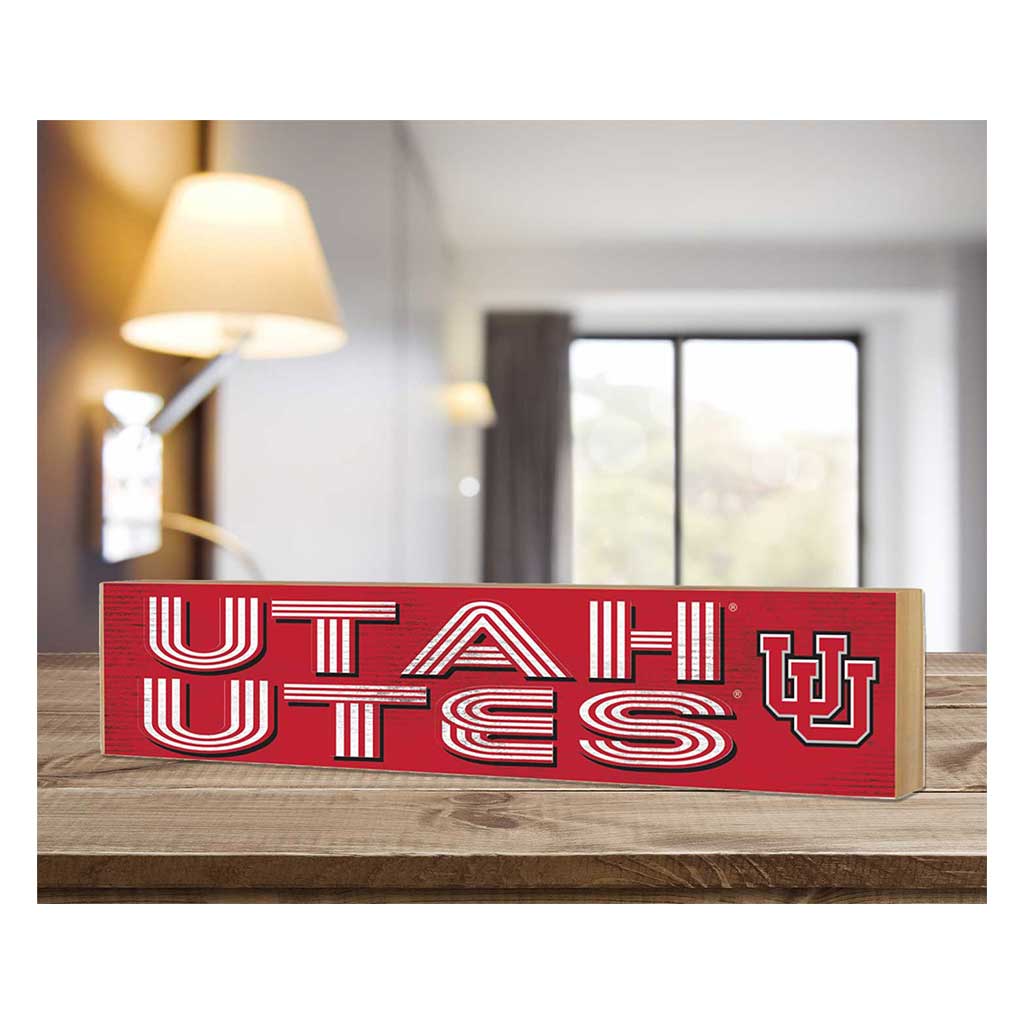 3x13 Block Good Vibes Team Utah Running Utes