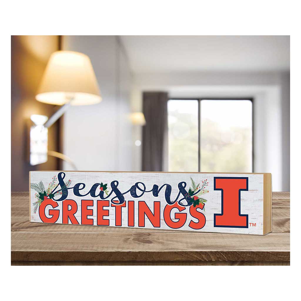 3x13 Block Seasons Greetings Illinois Fighting Illini