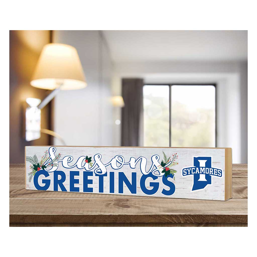 3x13 Block Seasons Greetings Indiana State Sycamores
