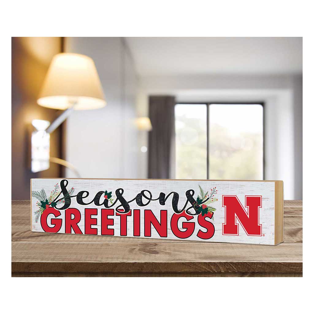 3x13 Block Seasons Greetings Nebraska Cornhuskers