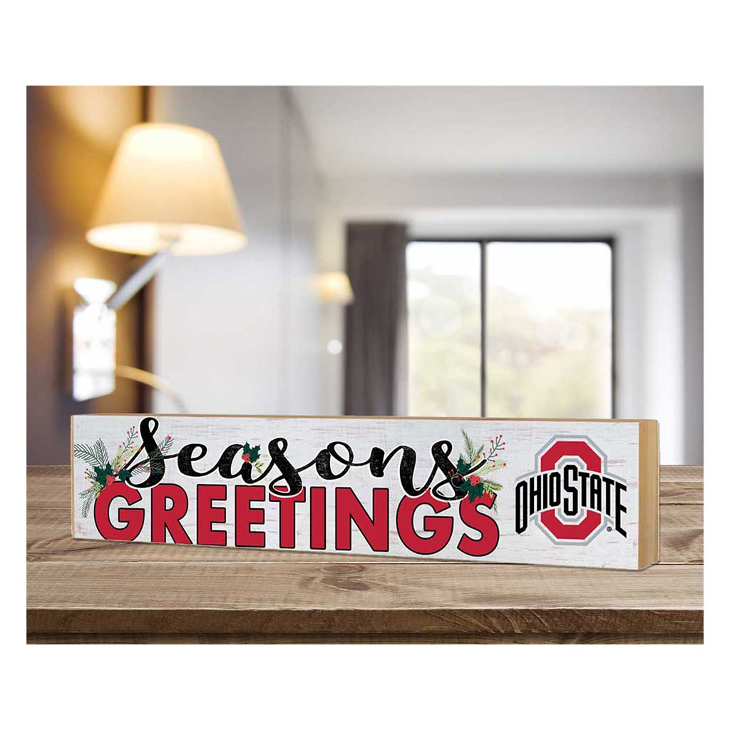 3x13 Block Seasons Greetings Ohio State Buckeyes