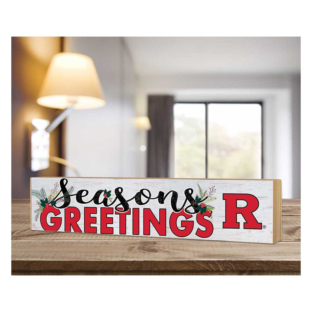 3x13 Block Seasons Greetings Rutgers Scarlet Knights