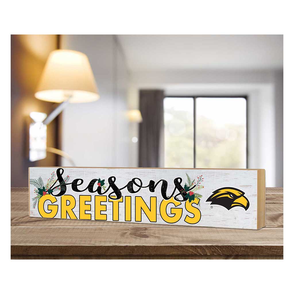 3x13 Block Seasons Greetings Southern Mississippi Golden Eagles