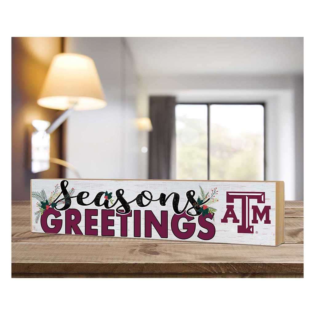 3x13 Block Seasons Greetings Texas A&M Aggies