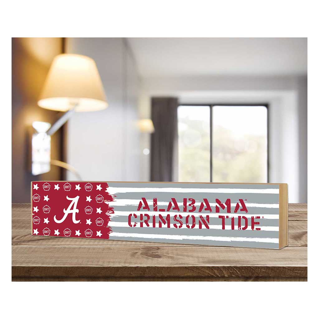 3x13 Block OHT and Team Logo Alabama Crimson Tide