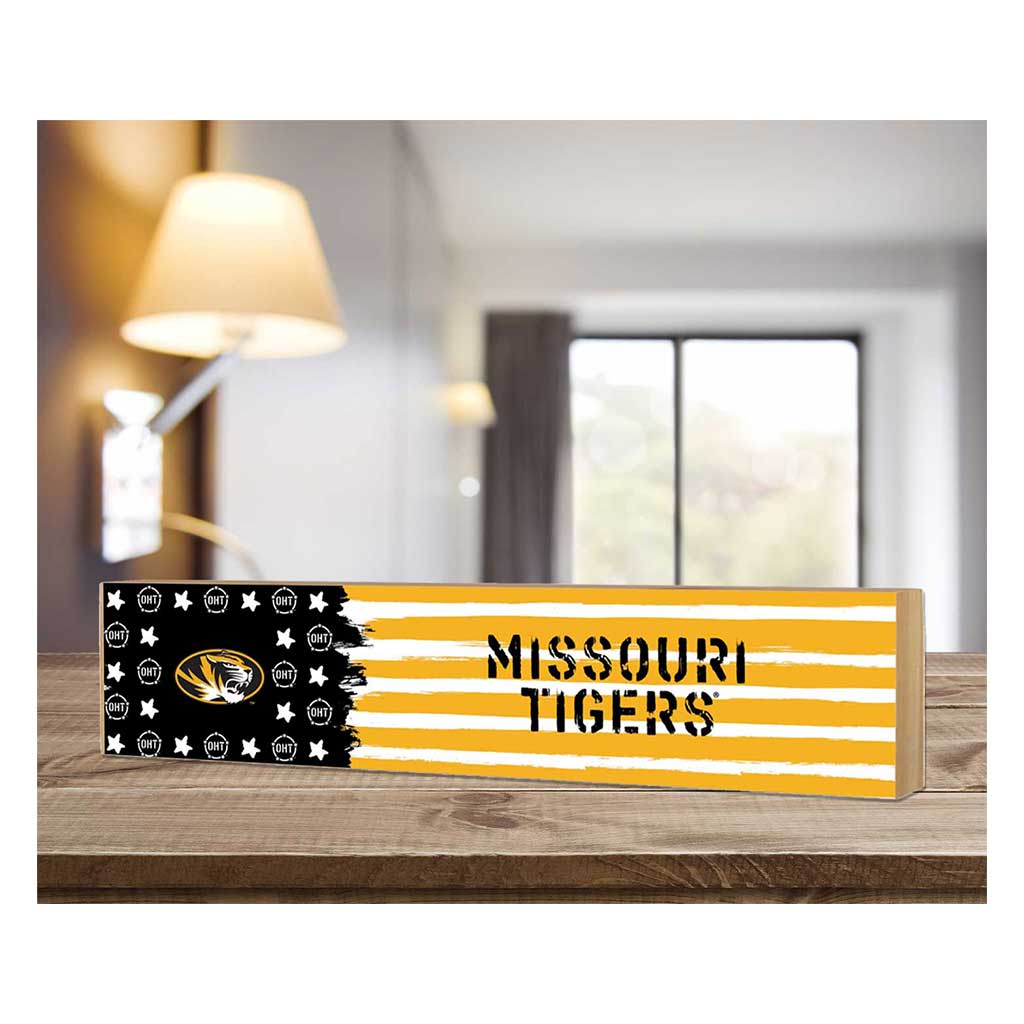 3x13 Block OHT and Team Logo Missouri Tigers