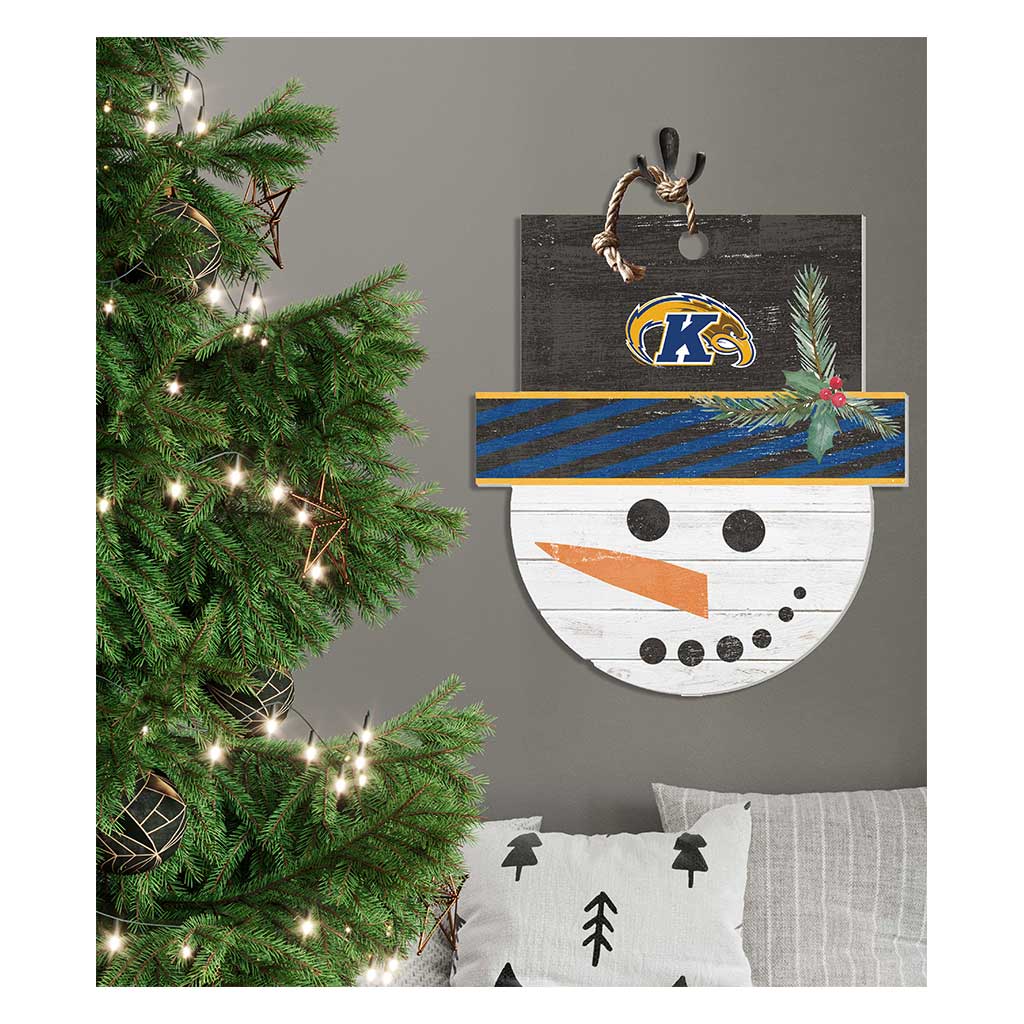 Large Snowman Sign Kent State Golden Flashes