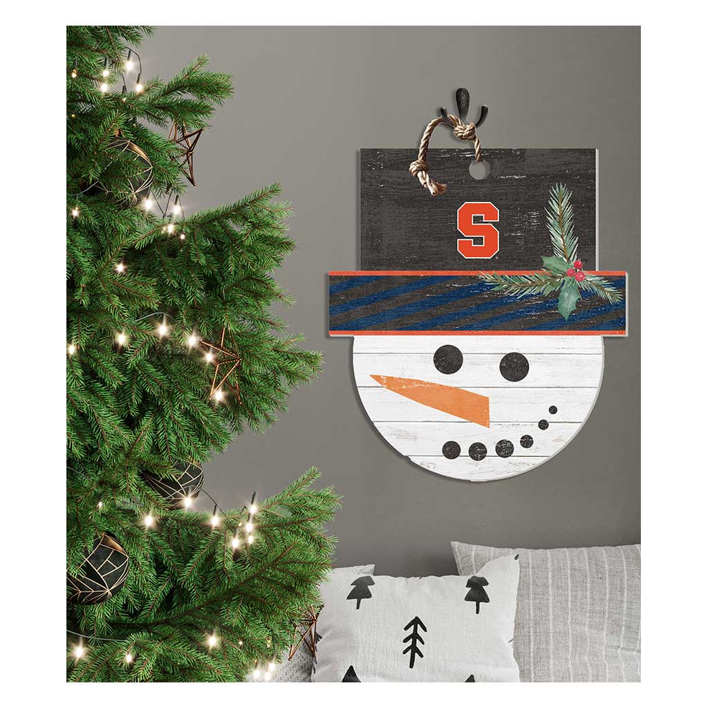 Large Snowman Sign Syracuse Orange