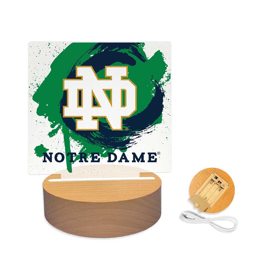Paint Splash Acrylic Light Up Bundle Notre Dame Fighting Irish