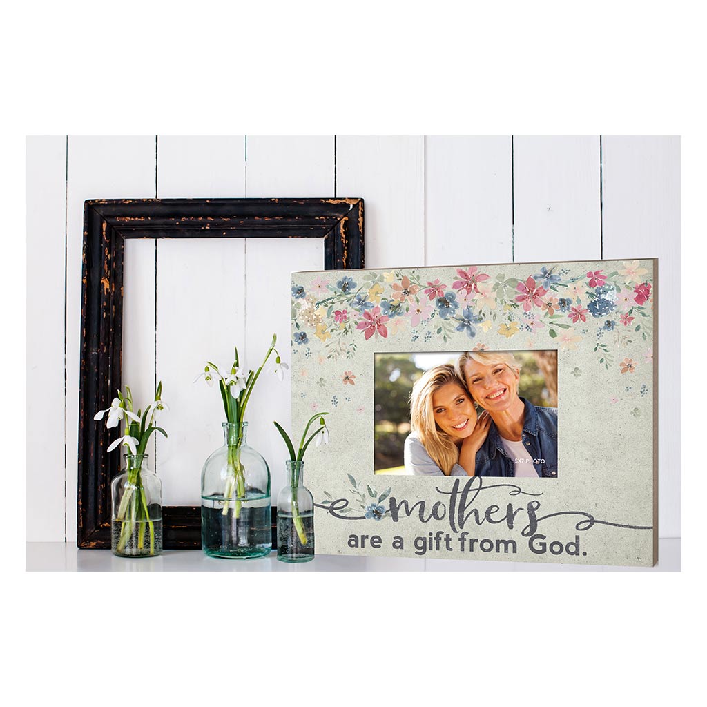 Weathered Floral Photo Frame Mothers are a Gift
