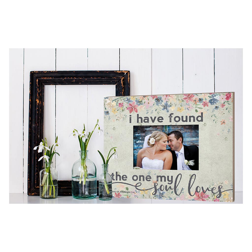 Weathered Floral Photo Frame The One My Soul Loves