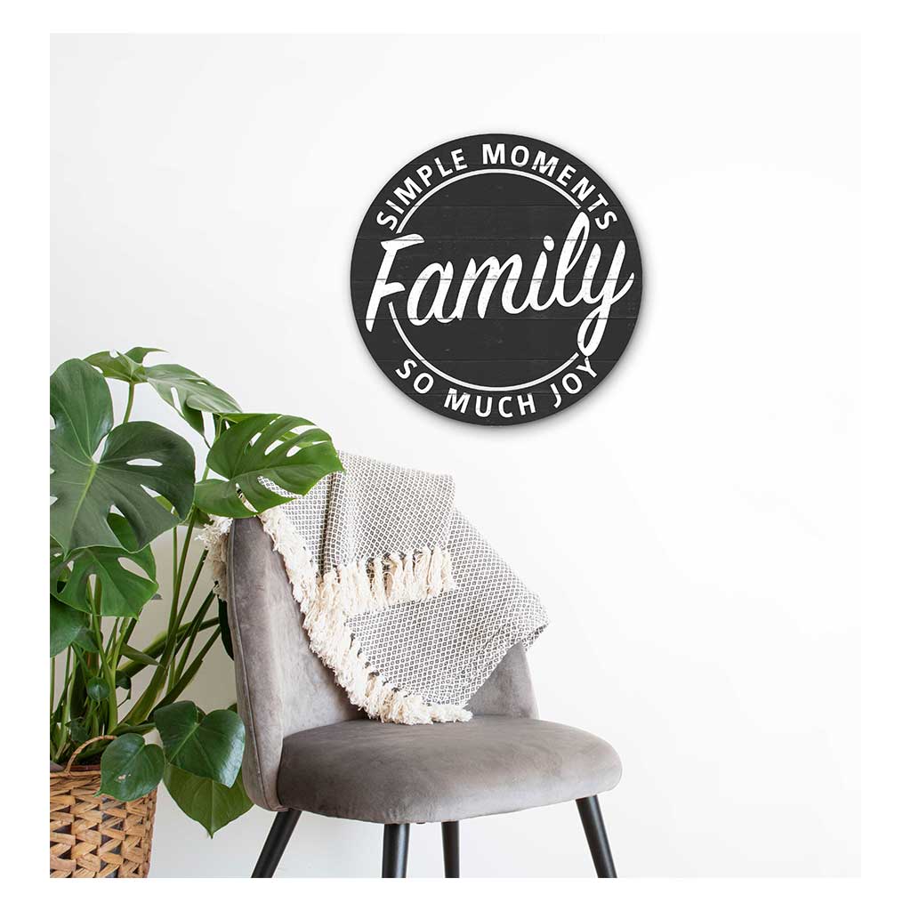20X20 Indoor Outdoor Charcoal Moments Family Circle Sign