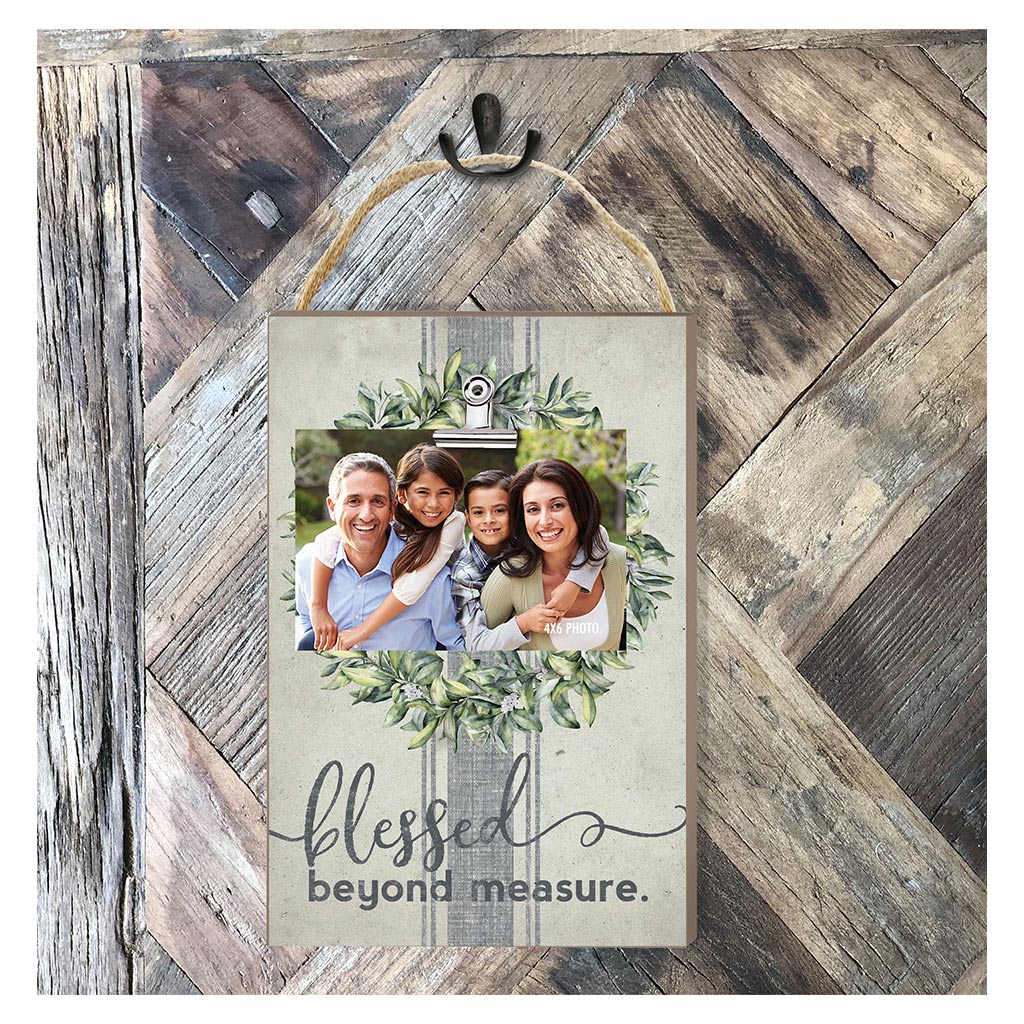 Hanging Clip Photo Frame Blessed Beyond Measure