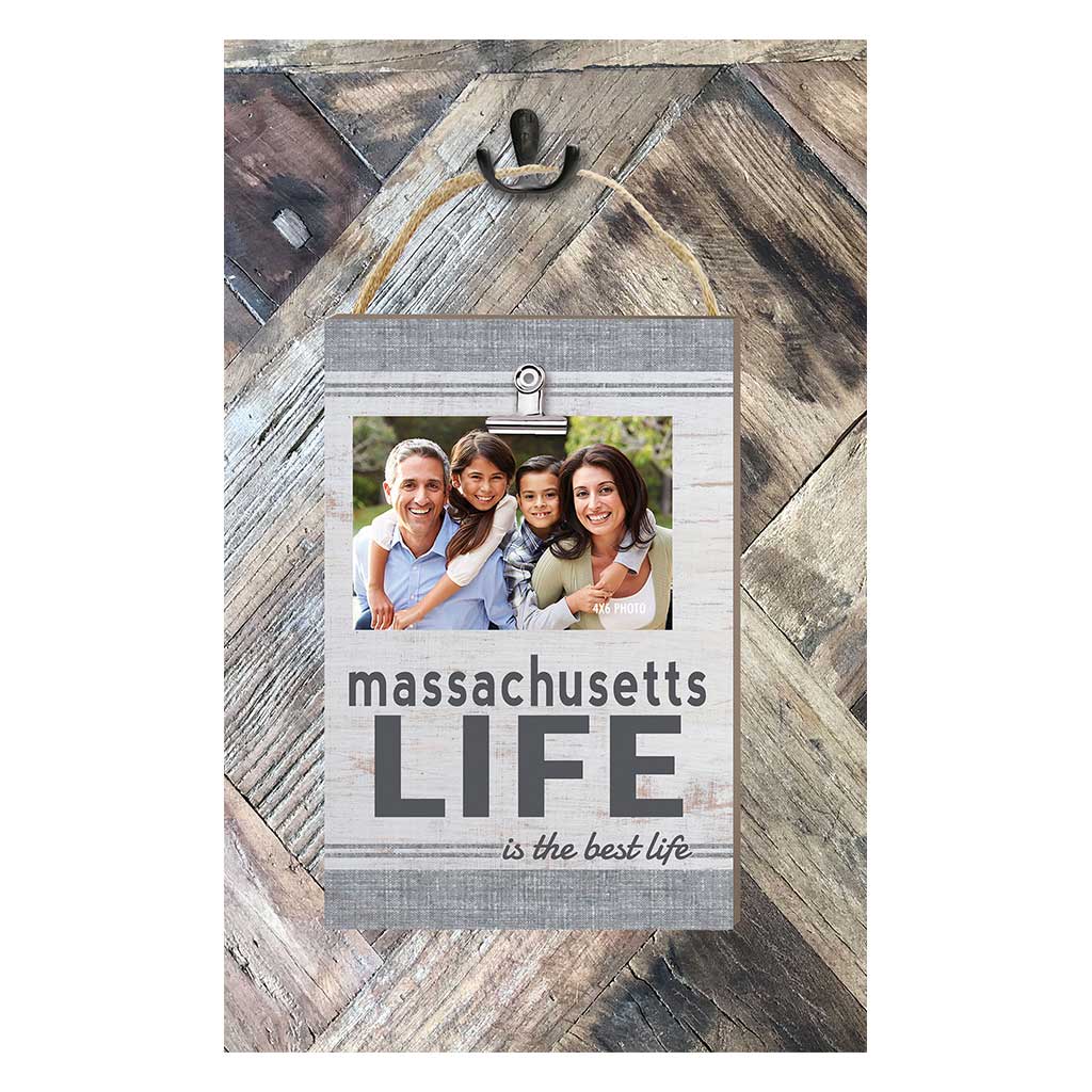 Massachusetts Life Hanging Clip Photo Frame