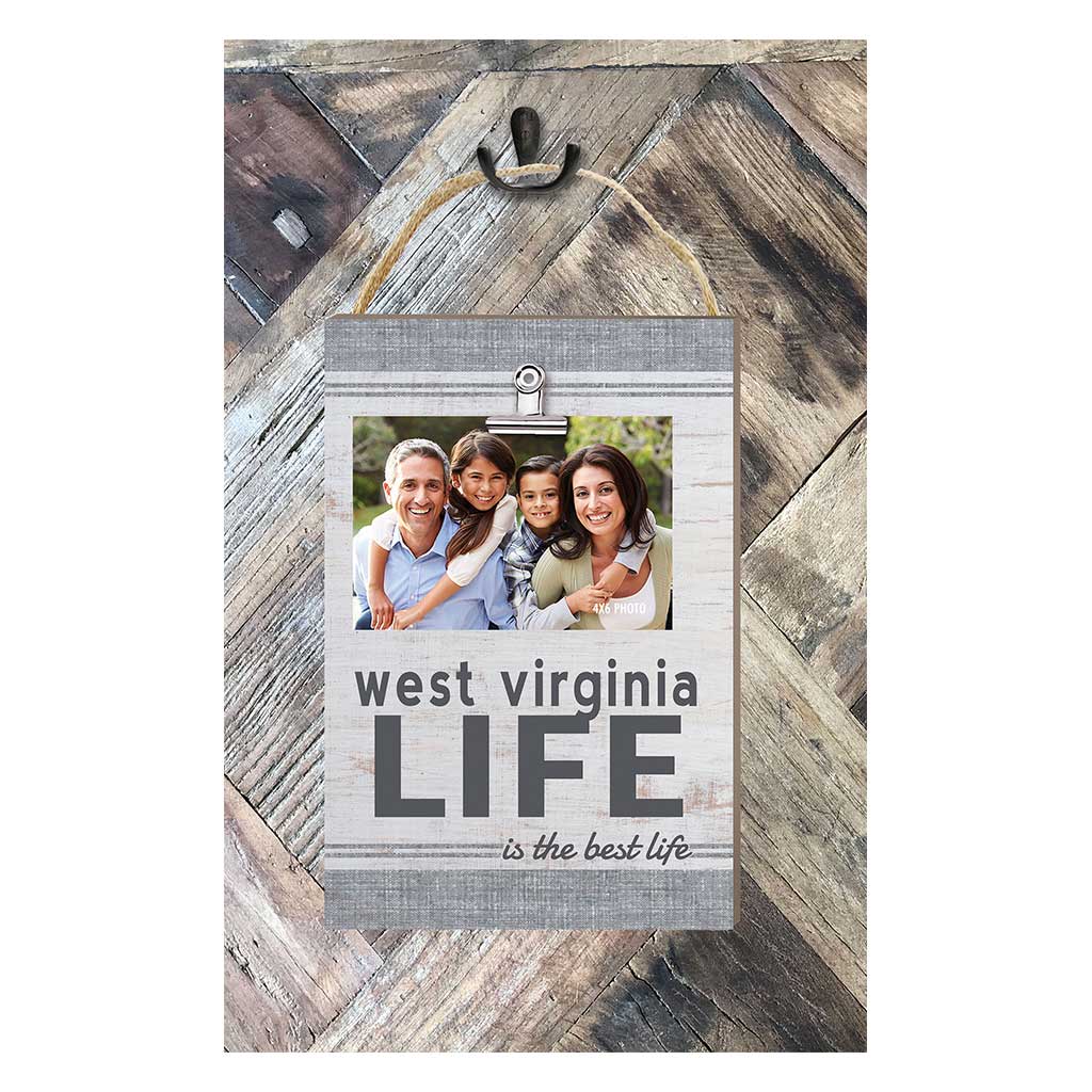 West Virginia Life Hanging Clip Photo Frame
