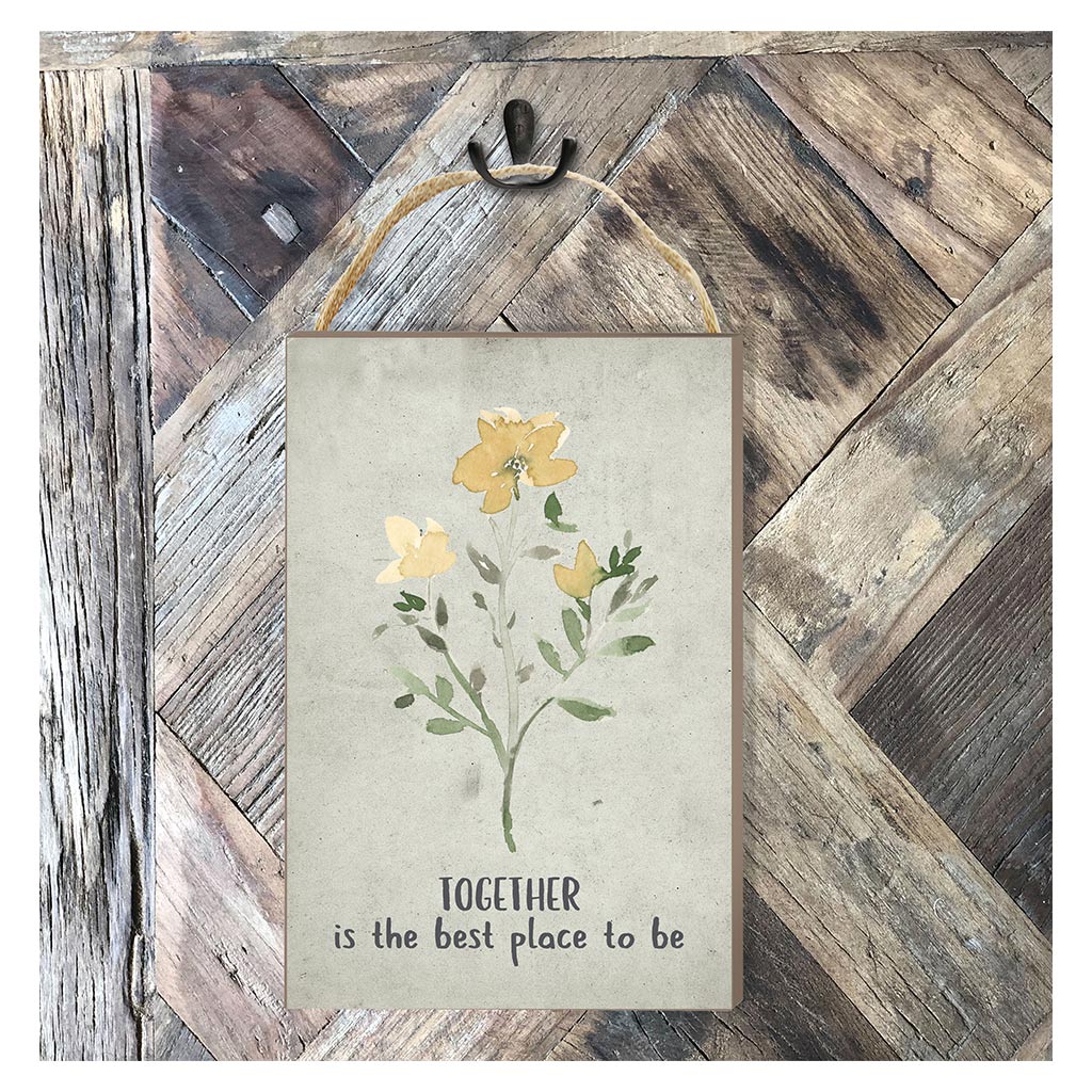 8x12 Together Best Place Hanging Sign