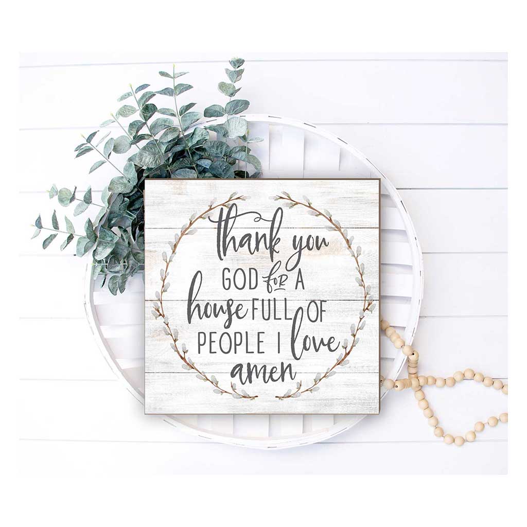 10x10 Thank You For People I Love Sign
