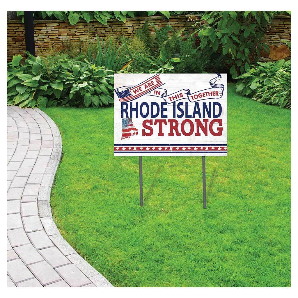 Rhode Island Strong Lawn Sign